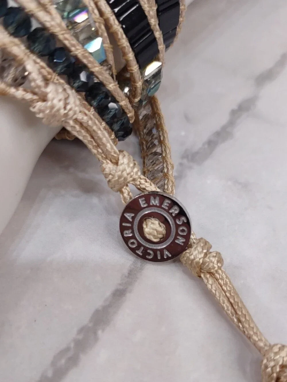 Victoria Emerson  Crystal Bead Wrap Bracelet